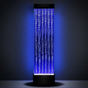 RGB Light Acrylic Water Fountain Interior Design Movable Floor-Standing Room Dividers <strong>Screens</strong> Waterproof Metal Dance Bubble Wall - Product Image 1