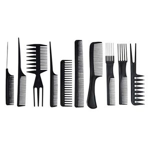 10-mảnh chịu nhiệt salon tóc tạo kiểu tóc bàn chải và lược thiết lập, chống tĩnh Tóc Lược, Chuyên Nghiệp Lược tạo kiểu tóc bộ - Product Image 1