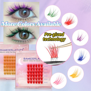 Faux Cils Préencollés <span class=keywords><strong>Volume</strong></span> Très Vendus en Gros Effet Naturel Votre Propre Logo 12-20 Touffes - Product Image 6