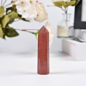 Tour de cristal de quartz fraise naturel de haute qualité pour la méditation et la guérison - Artisanat de cristal haut de gamme - Product Image 5