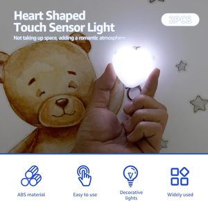 Customizable Logo Heart-Shaped ABS Material Sensor Night Light Keychain with <b>USB</b> Powered Touch Control Glowing Small - Product Image 4