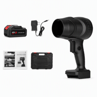 Souffleur portable haute vitesse puissant rechargeable, ventilateur turbo, souffleur à main avec fonction de soufflage de poussière 34000