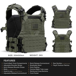 Artex 1000D Nylon Tactical Backpack <b>Insert</b> Plate <b>Handbag</b> Laser Molle Plate Carrier Vest Combination Backpack with Molle - Product Image 6