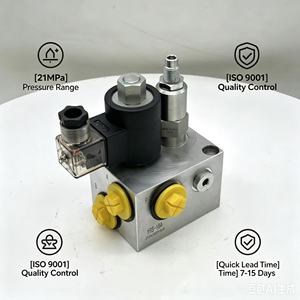 Válvula de Control de Desbordamiento Compacta Integrada Operada por Solenoide para Sistema Hidráulico de Ingeniería Móvil - Product Image 2