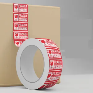 离型纸2x3 3x5出口纸箱包装警告不干胶标签易碎贴纸定制标志不干胶标签