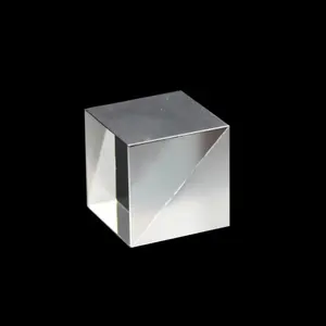 Prisme de cube de séparateur de faisceau de verre optique enduit polarisant 50:50 personnalisé