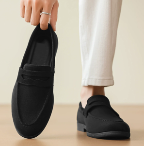 Men PU Leather Matte Loafers <b>Slip</b> On Moccasins Casual Wide Toe Box Thick Sole Office Wedding Dress <b>Shoes</b> EU 39 to 46 Large Sizes - Product Image 1