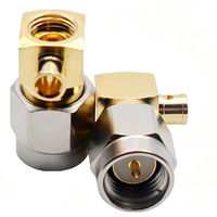Conector SMA Macho de Ángulo Recto de 90 Grados de Acero Inoxidable Resistente a la Corrosión JWB2 para Cable Coaxial Semirrígido RG405 de 0.086