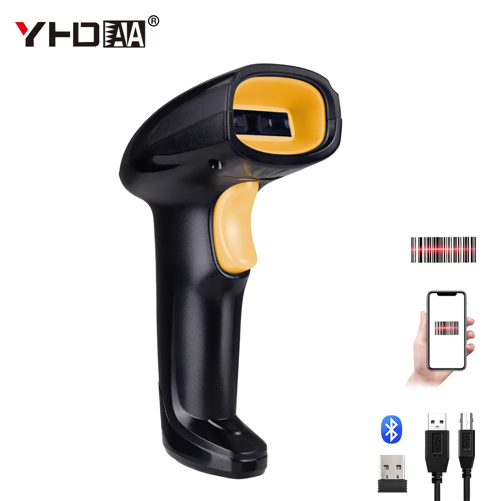 YHDAA Wholesale Bar code wireless Handheld barcode scanner for windows/Android/IOS