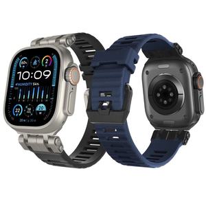 สายนาฬิกา TPU สำหรับ Apple Watch Ultra 49 มม. SE 44 มม. Series 10/11 46 มม. หัวเข็มขัดสแตนเลสแบบสปอร์ต ขายส่งจากโรงงาน - Product Image 1