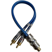 Câble audio RCA HiFi avec prise plaquée or, amplificateur de voiture, câble de subwoofer pour système audio de voiture, haut-parleur de voiture