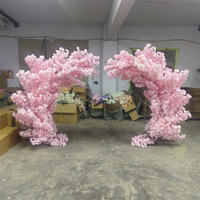 Arco de Flores de Cerezo Artificial de 3 Metros para Decoración de Bodas