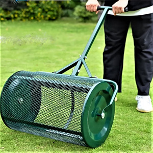 Aérateur manuel robuste à pousser pour pelouse, outil de dressage du sol, pour compost, sable, engrais, entretien du jardin vert - Product Image 3