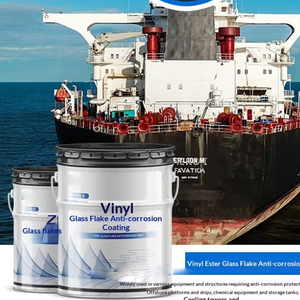 Pintura Líquida Acrílica de Vinilo con Escamas de Vidrio del Fabricante, Recubrimiento Anticorrosión <span class=keywords><strong>para</strong></span> Alcantarillas, Torres de Desulfuración y Tuberías - Product Image 2