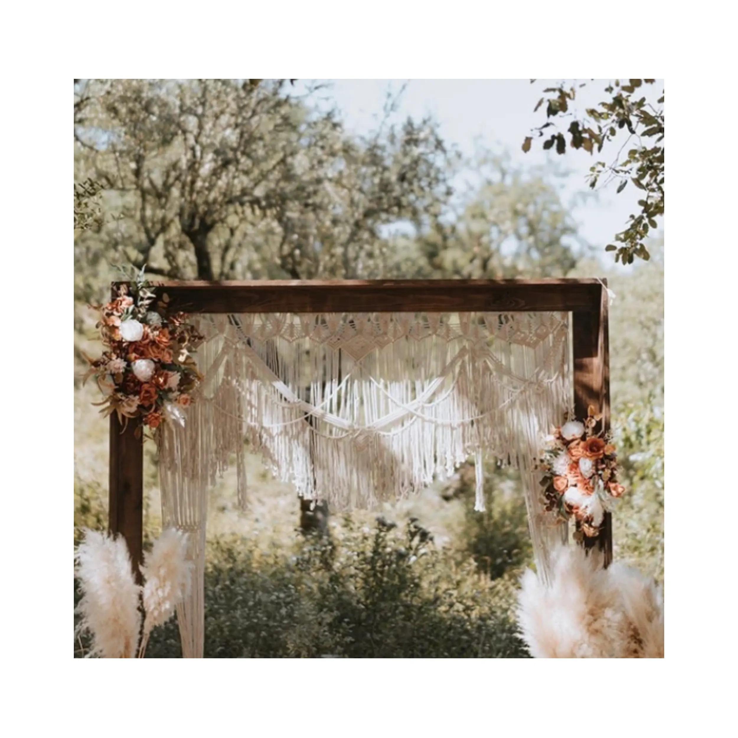 Garden Wooden Arbor Decoration Wedding Arbor Backdrop Stand Wood Wedding Balloon Arches for Ceremony