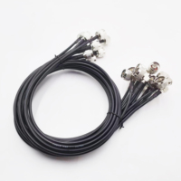 Adaptateur RF pour câble coaxial LMR195 LMR240 LMR400 RG58, connecteur N mâle vers N mâle coudé, modèle personnalisable XD-CA90008