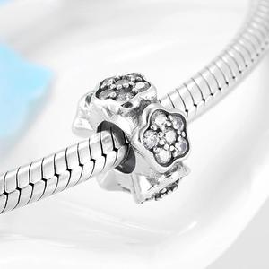 Real 925 Sterling <strong>Sliver</strong> Like Leaf Fashion Jewelry <strong>Sliver</strong> Spacer Beads Charms for Fashion Woman Accessories Wholesale Jewelry - Product Image 6