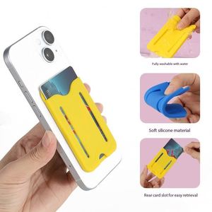 Nouveau porte-cartes auto-adhésif à double barre creuse, portefeuille autocollant pour téléphone portable pour cartes bancaires, de bus, d'identité et de crédit - Product Image 3