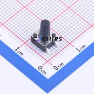 K2-6639SP-M3SC-04 Tactile Switch SMD-4P,6x6mm Switch 1.8N Vertical Mount 6mm 6mm - Product Image 1