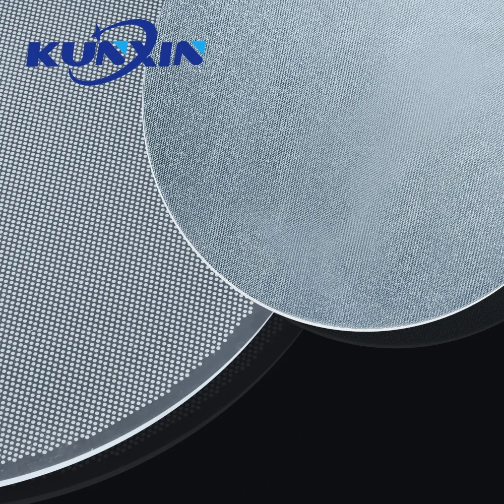 Kunxin şeffaf kenar yaktı akrilik Panel LGP Led optik levha 4mm 5mm noktalı akrilik levha