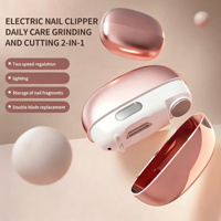 Lime à ongles électrique 2-en-1 améliorée avec lame en alliage ultra-affûtée et lime de polissage en verre nano pour bébés/enfants/personnes âgées