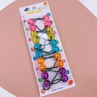 Couleur unie petit heurtoir boule cheveux cravates bande élastique téléphone cordon fil cheveux bobines bandes de caoutchouc pour queue de cheval bandeaux