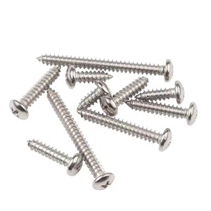 201 Stainless Steel Phillips Head Self Tapping Screws Round Head Metric Grade A Construction Industry Use - Product Image 3