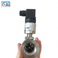 Medidor de Flujo de Turbina de Alta Presión 400 bar, Acero Inoxidable SS304, Rosca Interna BSPP DN20, para Aceite Hidráulico