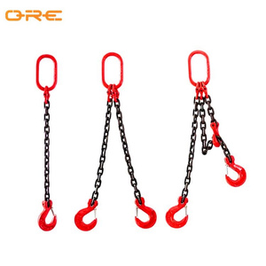 Aanpasbare Vierpoot Heavy Duty G80 Hijskettingsling 8Mm Kwaliteitsborging Staal Mangaan Roestvrijstalen Ijzeren Effen Afwerking - Product Image 5