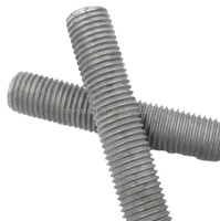 Factory Taiwan Quality Galvanized Zinc Hot Dip Galvanized Black Oxide Plain Threaded Rod Threaded bar Thread Stud