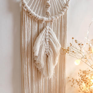 Chic Dream Catcher grande stile bohémien di ispirazione per la casa decorazione da parete appesa arazzo <span class=keywords><strong>Macrame</strong></span> per camera da letto - Product Image 4