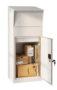 New Arrival Customized Free Standing Delivery Box Galvanized Steel Outdoor Waterproof 150L Parcel Drop Box Digital <b>Smart</b> <b>Lock</b> WP - Product Image 5