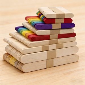 Bâtonnets de glace en bambou colorés en vrac, biodégradables et sûrs, pour la construction de modèles et les activités éducatives - Product Image 3