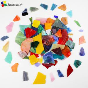 1kg Preise Mixed Color Broken Glasmalereien, dekorative Glasmosaik fliesen für Mosaike Diy Hobbys und Kunst handwerk - Product Image 4