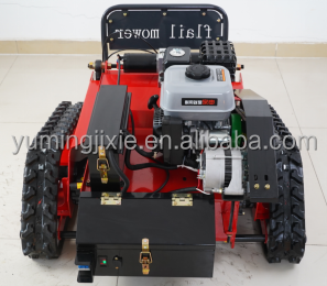 Chine usine piste télécommande tondeuse à gazon électrique tondeuse à gazon champ foin télécommande moteur à essence Robot coupe-herbe - Product Image 6