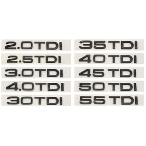 Autocollant de logo de coffre arrière ABS 3D 2.0 3.0 <span class=keywords><strong>30</strong></span> 35 40 45 50 55 60 TFSI <span class=keywords><strong>TDI</strong></span> V6T 4.0 T pour Audi A1 A3 A4 A5 A6 A7 A8 <span class=keywords><strong>Q2</strong></span> Q3 Q5 Q7 - Product Image 5