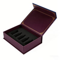 Boîte cadeau rigide magnétique personnalisée avec estampage à chaud du logo pour l'emballage de parfums, de soins de la peau et de vins