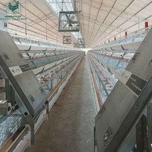 टिकाऊ जस्ती एक प्रकार 3/4 स्तर की बैटरी अंडे की परत चिकन केज प्रणाली बड़े पैमाने पर पोल्ट्री फार्म के लिए - Product Image 5