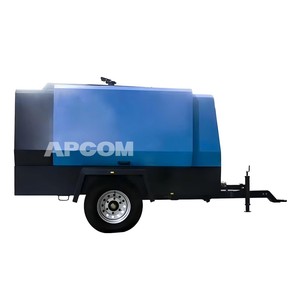 เครื่องอัดอากาศแบบสกรูโรตารี่ขับเคลื่อนด้วยเครื่องยนต์ดีเซล APCOM แรงดันสูง 18-30 บาร์ 550-1300 CFM - Product Image 1