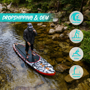 FUNWATER Dropshipping OEM Paddle sup 5 personas familia inflable sup Surf <span class=keywords><strong>Softboard</strong></span> Stand up Paddle Board almacén europeo sup - Product Image 5