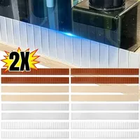 Lot de 2 séparateurs de tiroir en plastique en forme de L, ajustables, découpables, auto-adhésifs, pour le rangement DIY sur bureau et en cuisine