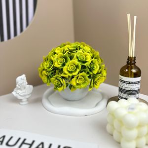 ช่อดอกกุหลาบประดิษฐ์ Fuyu Collection ขนาด 16 ซม. สำหรับตกแต่งบ้าน ห้องนอน ห้องนั่งเล่น โต๊ะทำงาน และทางเข้าบ้าน - Product Image 3
