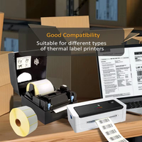Autocollant d'étiquette de transfert thermique d'expédition compostable à double revêtement de voile écologique durable fabriqué par un fournisseur de confiance