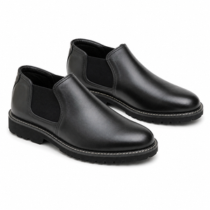 Bottes Chelsea personnalisées style Rocky en cuir véritable, hauteur cheville, à enfiler, chaussures de mode durables et confortables, vente en gros - Product Image 3