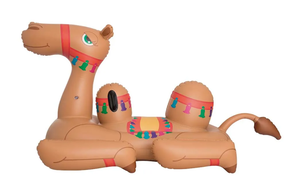 PVC <span class=keywords><strong>Inflatable</strong></span> Lạc Đà phao Float 220*113*117 cm với hai tay cầm cho trẻ em Người lớn bơi hồ bơi Float - Product Image 2