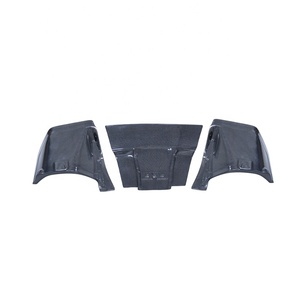 3PCS Diffuseur de lèvre arrière en fibre de carbone véritable pour <span class=keywords><strong>Audi</strong></span> <span class=keywords><strong>R8</strong></span> <span class=keywords><strong>V8</strong></span> V10 <span class=keywords><strong>2008</strong></span> - 2015 LB Performance Style - Product Image 1