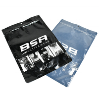 Design personnalisé imprimé en plastique mylar bsa vêtements de sport 3 faces sacs d'emballage de vêtement scellés avec fermeture éclair