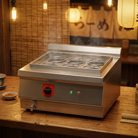 Cuisinière à nouilles électrique multi-réglable RKMF-T600, grande capacité, en acier inoxydable