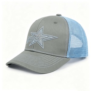 หมวกแก๊ปปักโลโก้ตามสั่ง หมวกแก๊ปพิมพ์ลายซับลิเมชั่นคุณภาพสูง หมวกแก๊ปทรง 6 แผง ปักลายแถบสองข้าง - Product Image 3
