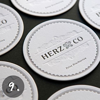 Sous-verres en papier personnalisés avec logo, vente en gros, sous-verres vierges et imprimés pour événements